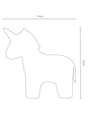 Figura de unicornio Haus Kids de cerámica