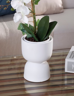 Maceta Haus Century Bh de cerámica con sistema automático de riego