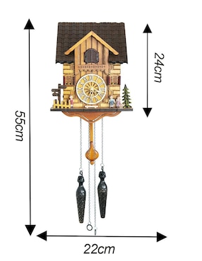 Reloj cucú Running Decora de madera