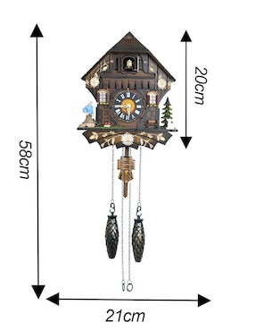 Reloj cucú Running Decora de madera