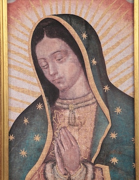 Retablo Virgen de Guadalupe técnica impresión Religioso