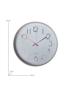 Reloj de pared Zonana de plástico