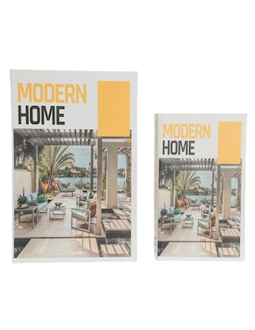 Set Caja Decorativa Haus Libro Modern Home Rectangular Con 2 Piezas