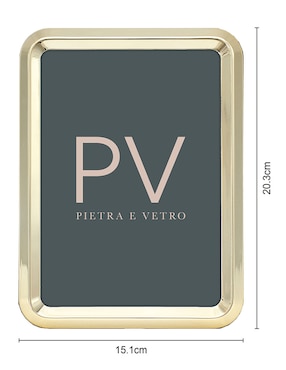 Portarretrato Pv Pietra E Vetro Steel Shoho Contemp de acero para 1 foto