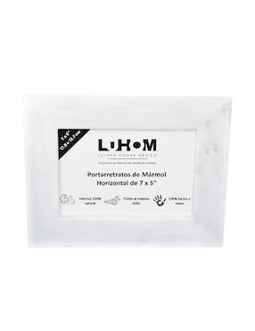 Portarretrato Luhom de mármol para 1 foto