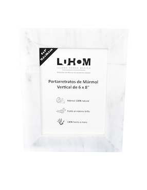 Portarretrato Luhom de mármol para 1 foto