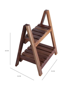 Maceta Mo Gdl Designs Balam de madera con sistema automático de riego