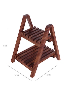 Maceta Mo Gdl Designs Rita de madera con sistema automático de riego