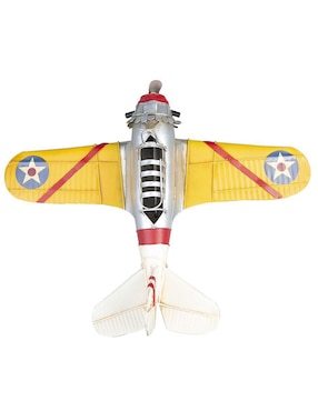 Figura de avión Running Decora Vintage de metal