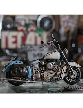 Figura de motocicleta Running Decora Vintage de metal