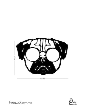 Cuadro decorativo Divina Creación pug cool