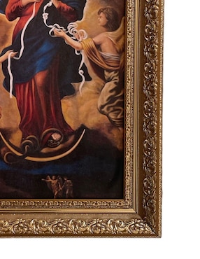 Cuadro Virgen Desatanudos técnica polioleo Encuadro Mx