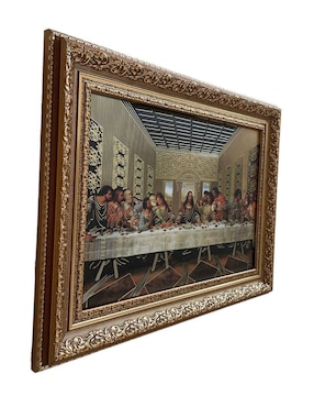 Cuadro La Última Cena de Leonardo da Vinci técnica polioleo Encuadro Mx