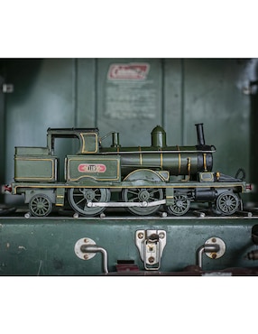 Figura de locomotora Running Decora VINTAGE de metal