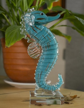 Figura de caballito mar Running Decora de vidrio
