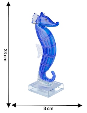 Figura de caballito mar Running Decora de vidrio