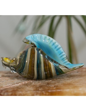 Figura de caracol de mar Running Decora de vidrio