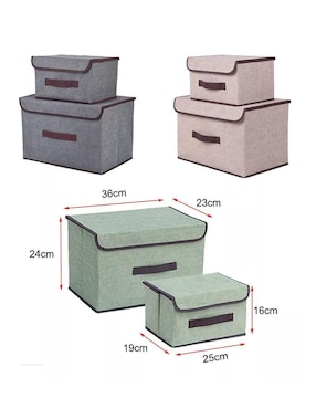 Set cesto multiusos Genérica de tela