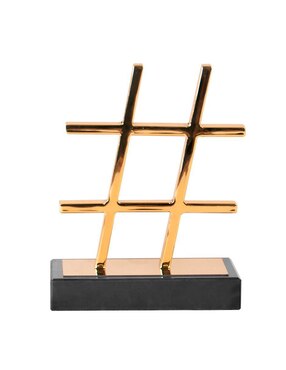 Figura de numeral Park Lane Artística de metal