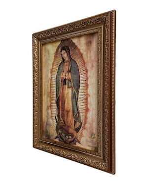Cuadro Virgen de Guadalupe técnica polioleo Encuadro Mx