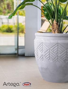 Maceta Artego Tribe Japi de plástico con sistema automático de riego