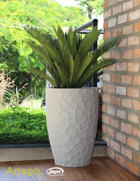 Maceta Artego Prisma Japi de plástico con sistema automático de riego