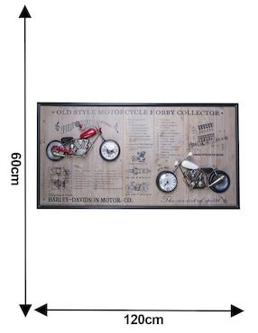 Reloj de pared Running Decora de metal