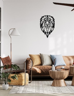 Cuadro decorativo Divina Creación geométrico león