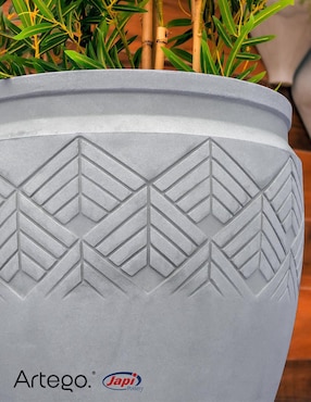 Maceta Artego Tribe Japi de plástico con sistema automático de riego