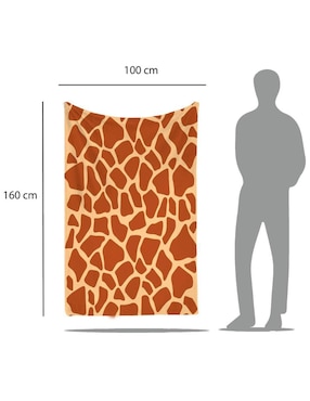 Frazada de tejido plano Juana Gallo Animal Print Jirafa