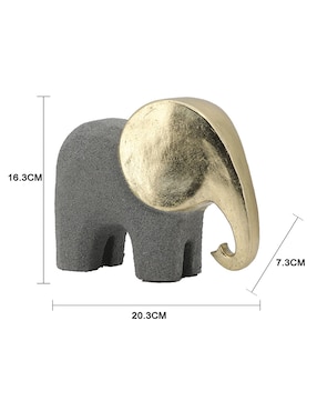 Figura de elefante Bluebell & Co. Shine de resina