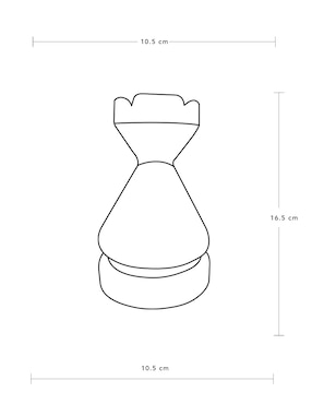 Figura de torre de ajedrez N Narrative Persa de cerámica