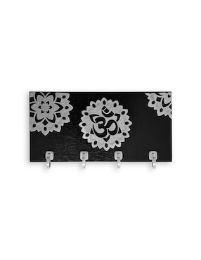 Figura rectangular Colsa Portallaves de madera