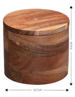 Caja decorativa Haus Marquetería cilíndrica