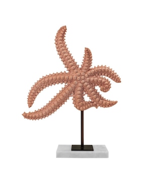 Figura Decorativa De Estrella De Mar Corner Náutica De Resina