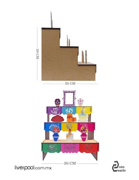 Accesorio decorativo Divina Creación altar pintado
