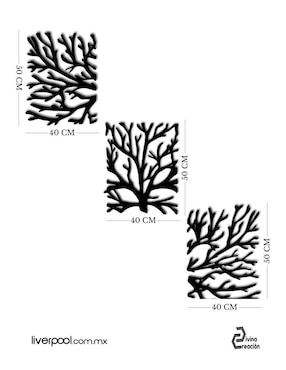 Accesorio decorativo Divina Creación follaje árbol seco