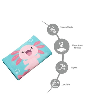 Frazada de tejido plano Juana Gallo Lotería Ajolote unisex