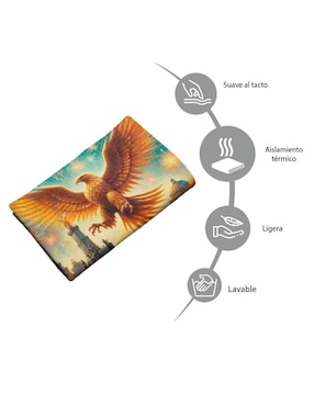 Frazada de tejido plano Juana Gallo Aguila Real unisex