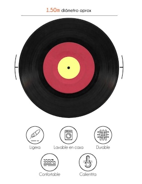 Frazada de tejido plano Juana Gallo Disco De Vinil unisex