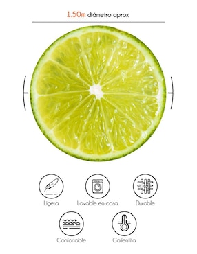 Frazada de tejido plano Juana Gallo Frutas Limón unisex
