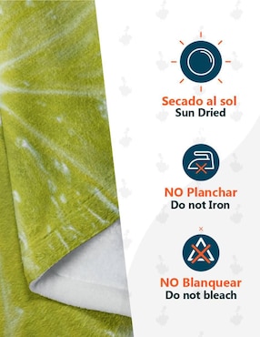 Frazada de tejido plano Juana Gallo Frutas Limón unisex