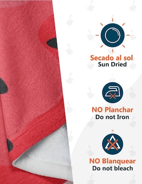 Frazada de tejido plano Juana Gallo Frutas Sandía unisex
