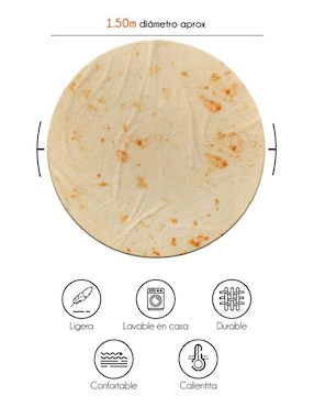 Frazada de tejido plano Juana Gallo Tortilla Burrito De Harina unisex