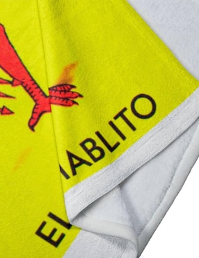 Frazada de tejido plano Juana Gallo Lotería El Diablito unisex