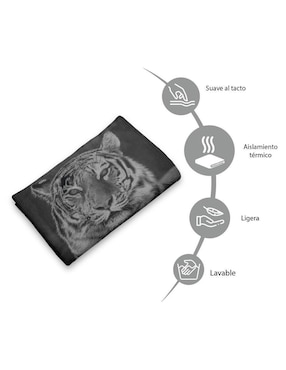 Frazada de tejido plano Juana Gallo Tigre De Bengala unisex