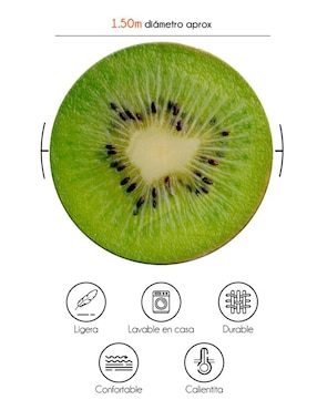 Frazada de tejido plano Juana Gallo Frutas Kiwi unisex