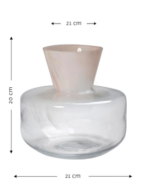 Florero Haus Summer de vidrio