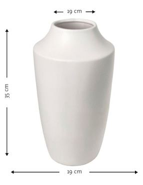 Florero Haus Soft de cerámica