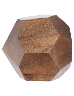 Figura de esfera N Narrative Facetada de madera